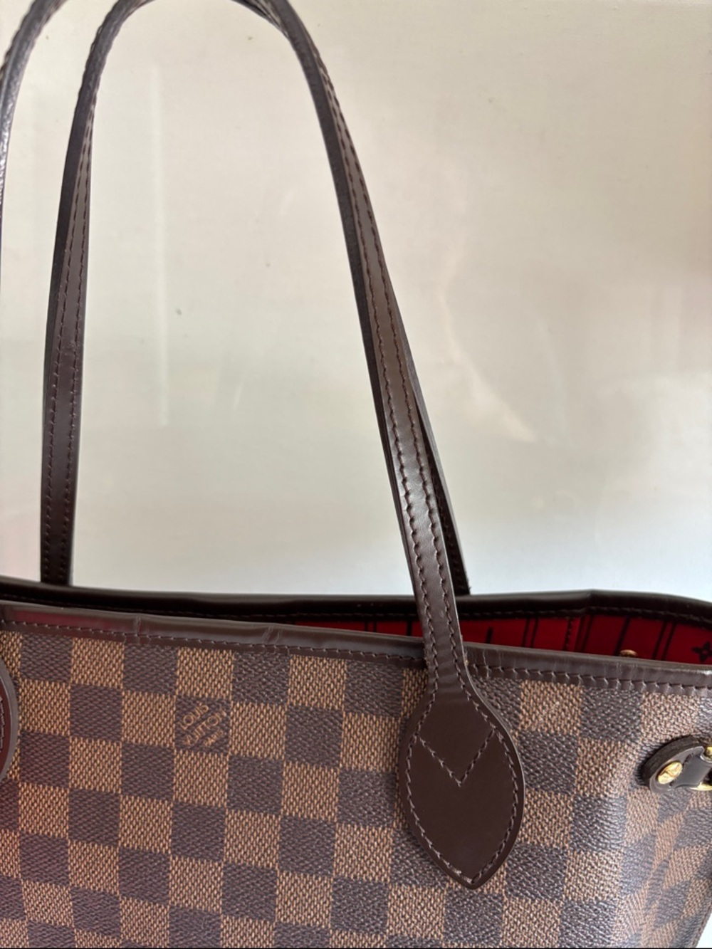 Louis Vuitton Brown Checkered Canvas Tote - Picture 7 of 16